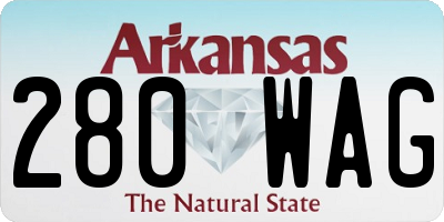 AR license plate 280WAG