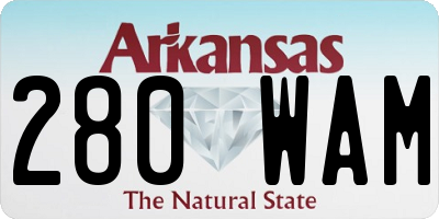 AR license plate 280WAM