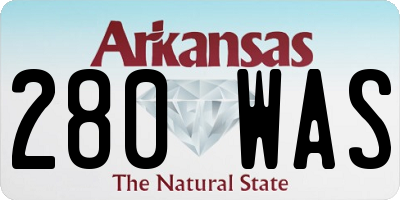 AR license plate 280WAS