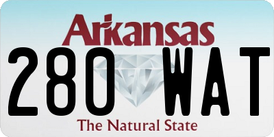 AR license plate 280WAT