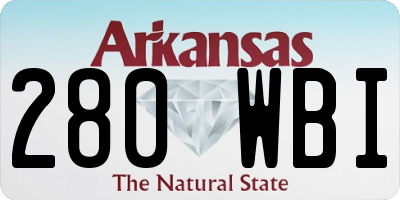 AR license plate 280WBI