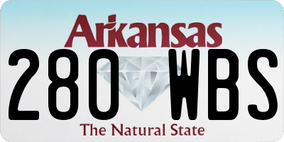 AR license plate 280WBS