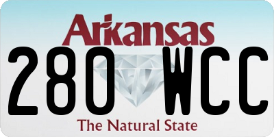AR license plate 280WCC