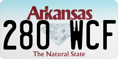 AR license plate 280WCF