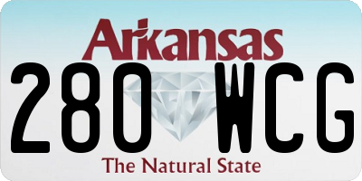 AR license plate 280WCG