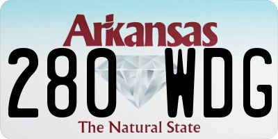 AR license plate 280WDG