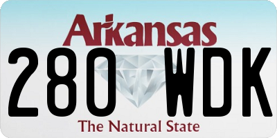 AR license plate 280WDK