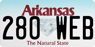 AR license plate 280WEB