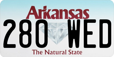 AR license plate 280WED