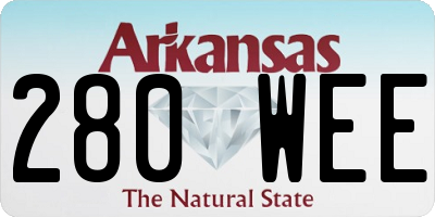 AR license plate 280WEE