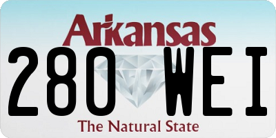 AR license plate 280WEI