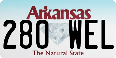 AR license plate 280WEL