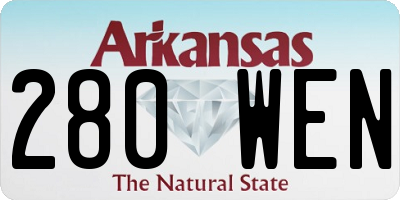AR license plate 280WEN