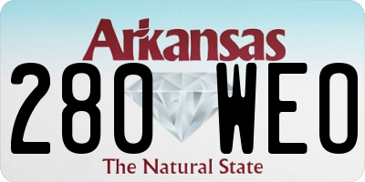 AR license plate 280WEO