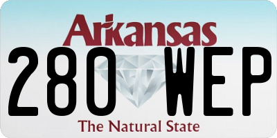 AR license plate 280WEP
