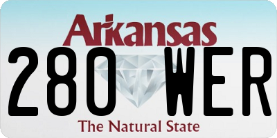 AR license plate 280WER