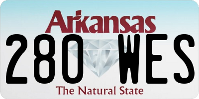 AR license plate 280WES