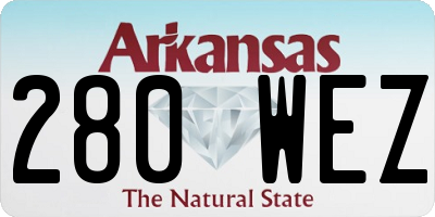 AR license plate 280WEZ