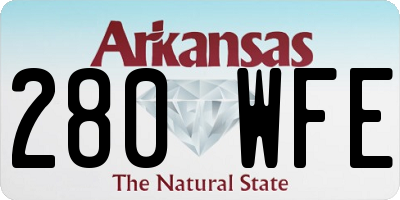 AR license plate 280WFE