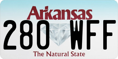 AR license plate 280WFF