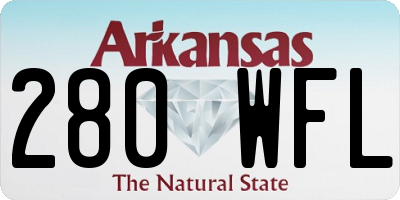AR license plate 280WFL
