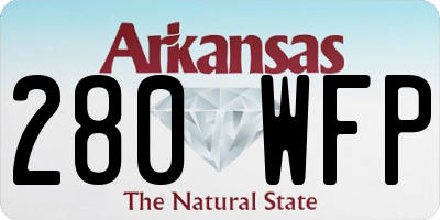 AR license plate 280WFP