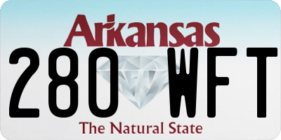 AR license plate 280WFT