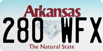 AR license plate 280WFX