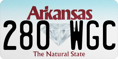 AR license plate 280WGC
