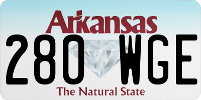 AR license plate 280WGE