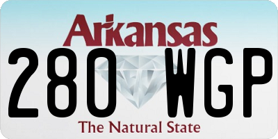AR license plate 280WGP