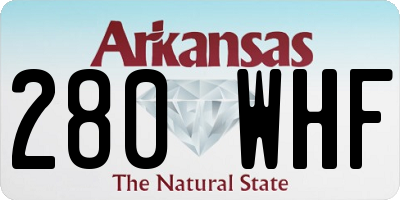 AR license plate 280WHF
