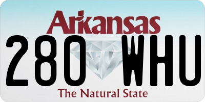 AR license plate 280WHU