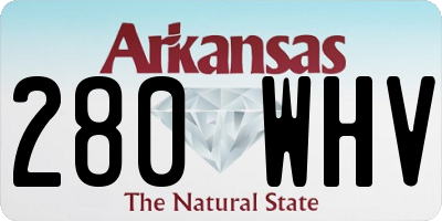 AR license plate 280WHV