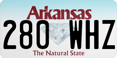AR license plate 280WHZ