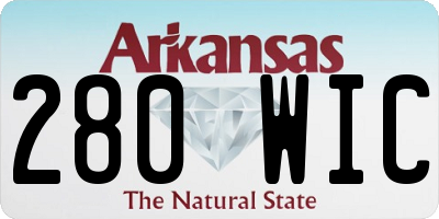 AR license plate 280WIC
