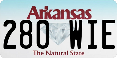 AR license plate 280WIE