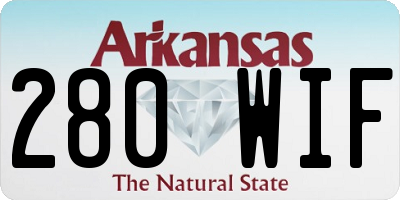 AR license plate 280WIF