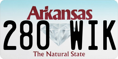 AR license plate 280WIK