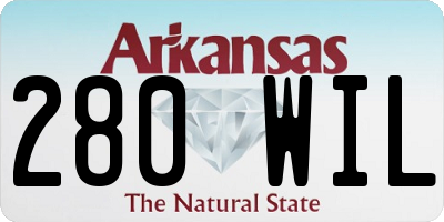 AR license plate 280WIL