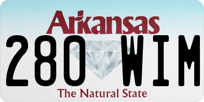 AR license plate 280WIM