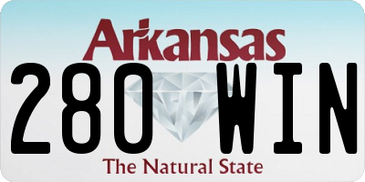 AR license plate 280WIN