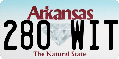 AR license plate 280WIT