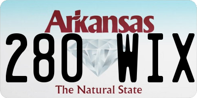 AR license plate 280WIX