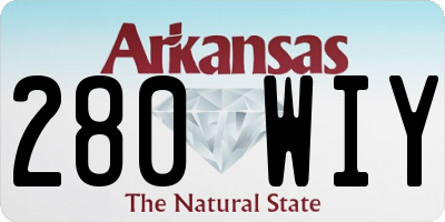 AR license plate 280WIY