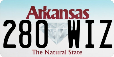 AR license plate 280WIZ
