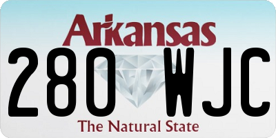AR license plate 280WJC