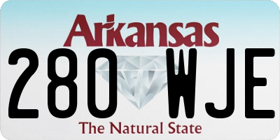 AR license plate 280WJE