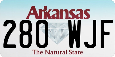AR license plate 280WJF