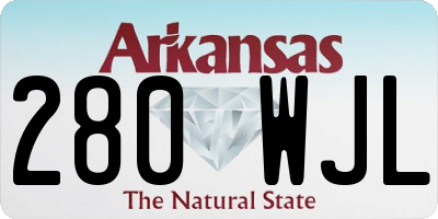 AR license plate 280WJL